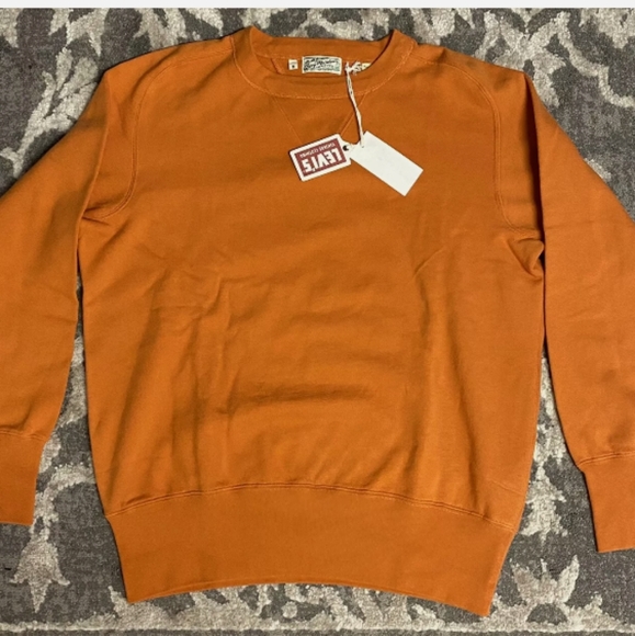 Sweat Vintage Levi's Vintage Clothing Bay Meadows - Homme - Taille Normale - Jaune - Neuf Avec étiquettes